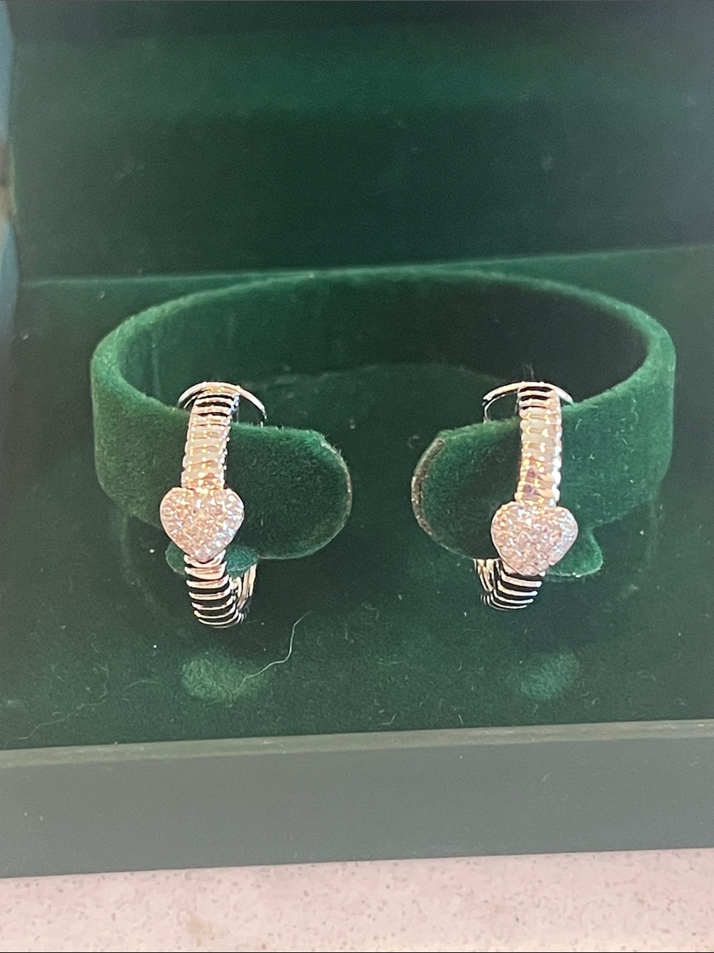 Lab Grown Diamond Earrings in Sterling Silver NWOT
